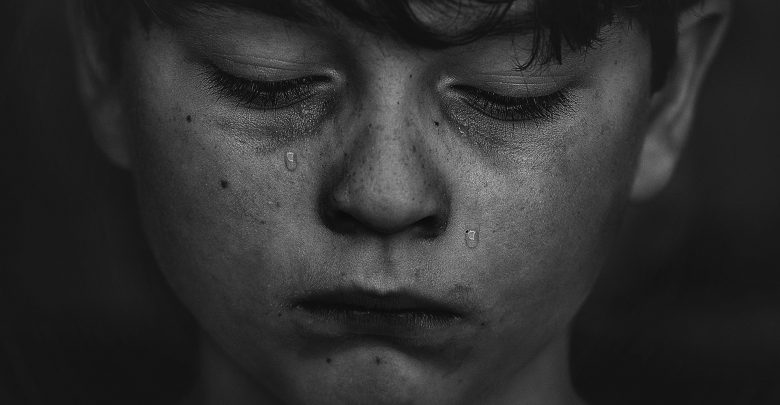 Alone black and white boy 551590 (2)