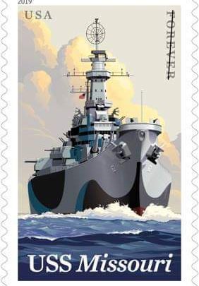 Missouri ship stamp
