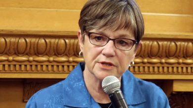 Photo of KS Governor gives road repair funds to local towns