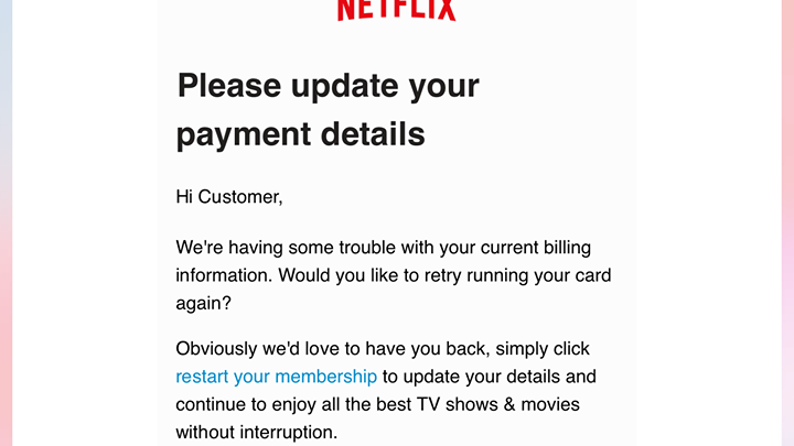 Netflix scam