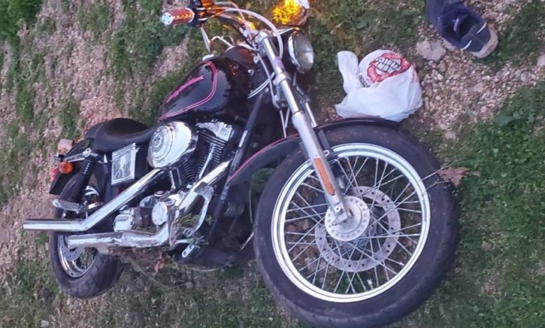 Sarcoxie wrecked motorcyc;e