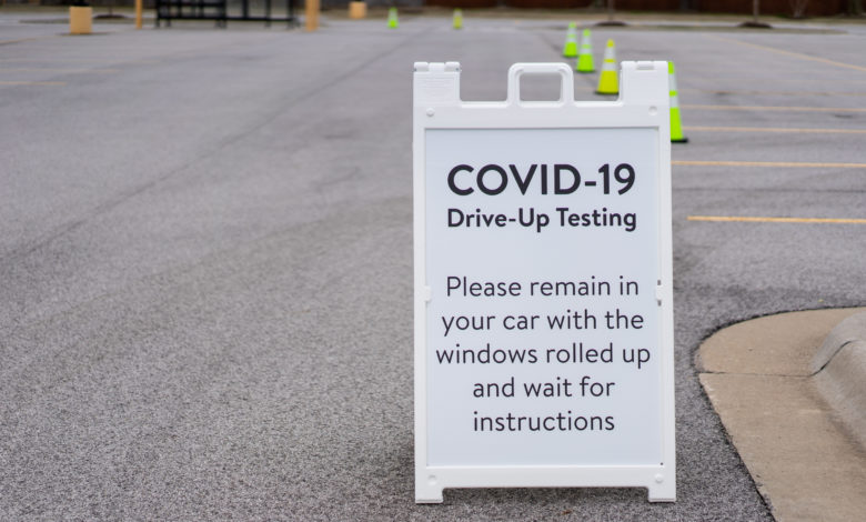 Testing site signage