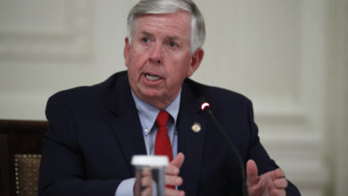 Photo of Gov. Parson talks about violent crime in Missouri