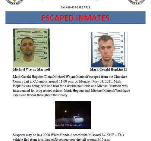 CherokeeCountyEscapedInmates