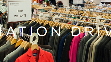 Photo of Joplin Chamber, MSSU collecting professional clothing for event