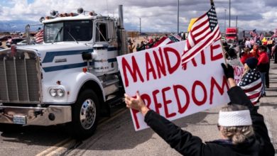 Photo of Peoples Trucker Convoy goes through Joplin