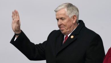 Photo of MO Governor Mike Parson on recreational marijuana vote this November