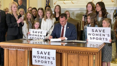 Photo of Oklahoma governor signs transgender sports ban into law