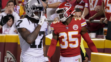 Photo of Raiders’ Davante Adams charged for shoving photographer