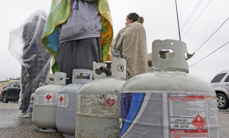 Winter propane gas fuel