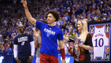Photo of Kansas star Jalen Wilson named AP Big 12 player of the year