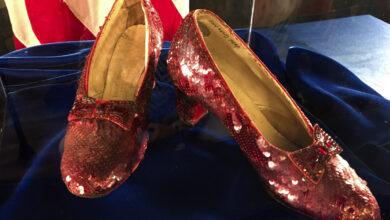 Photo of Stolen ‘Wizard of Oz’ ruby slippers will go on an international tour and then be auctioned
