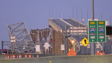 Photo of Cargo ship hits Baltimore’s Key Bridge, bringing it down