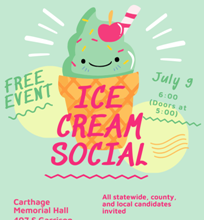 Photo of Annual Ice Cream Social hosted by Republican Women of Jasper County