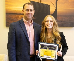 Photo of NEO’s Campbell receives first ever Johnson Scholarship in Leadership and Public Service