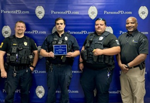 Photo of Parsons Police earns Silver Traffic Safety Award, Lexipol Gold Award