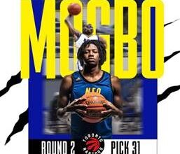 Photo of NEO’s Mogbo selected by Toronto Raptors in NBA draft
