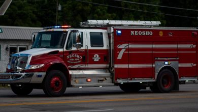 Photo of Structure fire at Haas Warehouse in Neosho