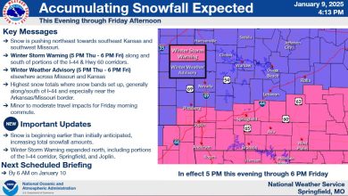 Photo of Winter Storm Warning in effect for Joplin, surrounding areas