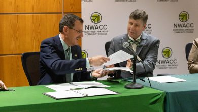 Photo of MSSU signs transfer agreement with NorthWest Arkansas Community College