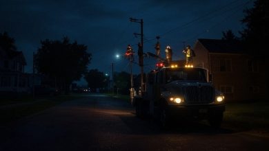 Photo of More than half of Carthage out of power this morning