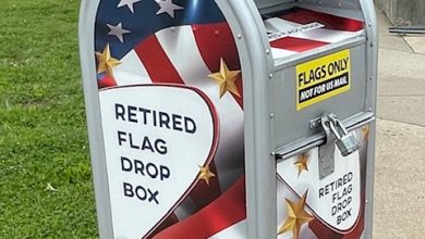 Photo of Need to retire an old or tattered flag? There are numerous area drop off locations