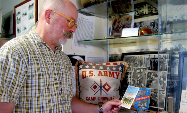 Scott hall nchm director with camp crowder items
