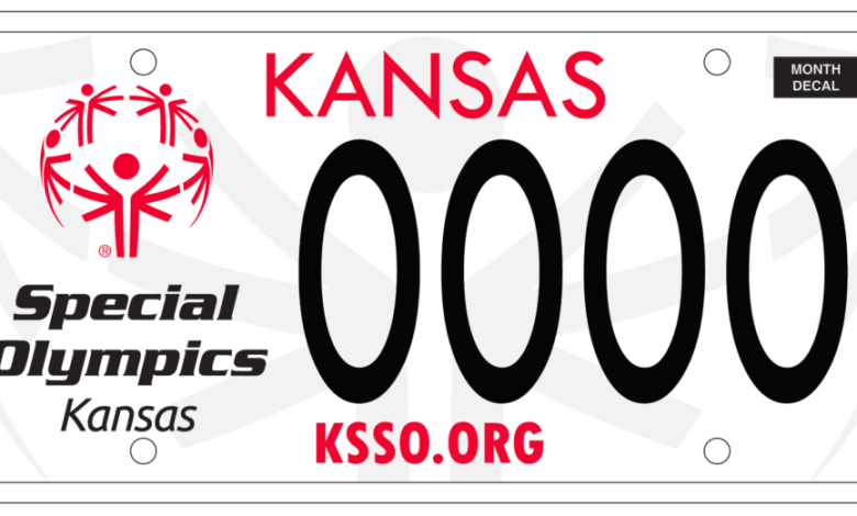 Special olympics plate