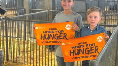Photo of Youth exhibitors donate hogs to fight hunger in Missouri